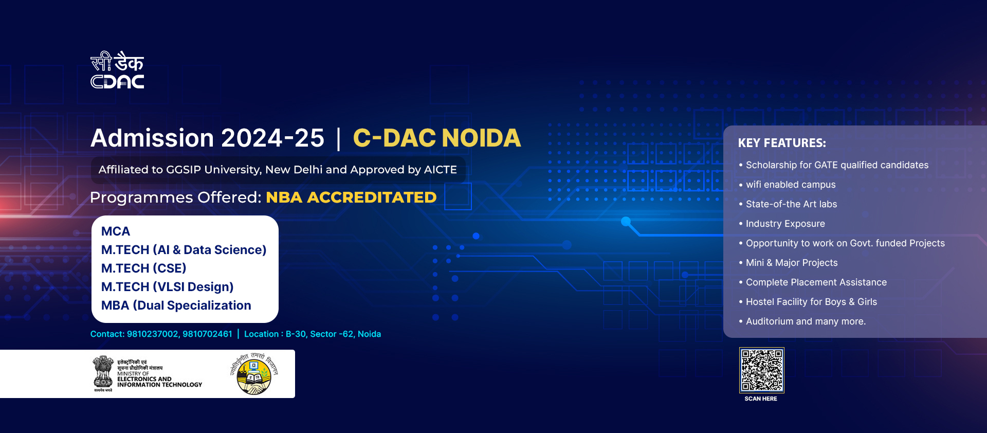Admission 2024-25, C-DAC Noida